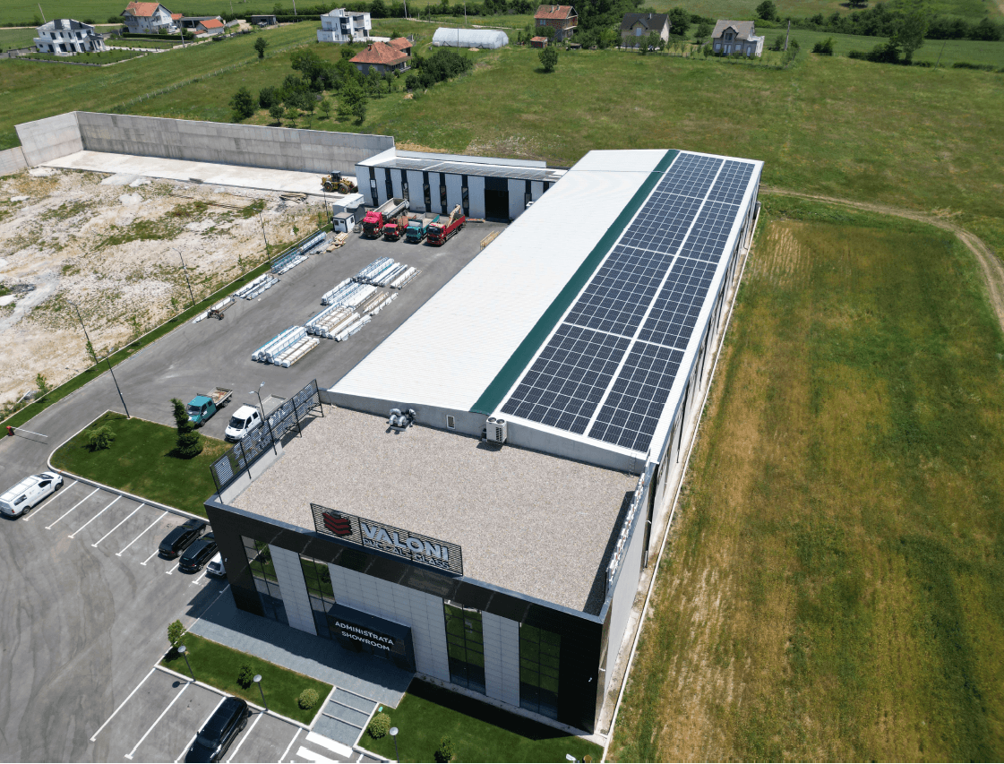 Valoni Company rooftop solar in Podujeva